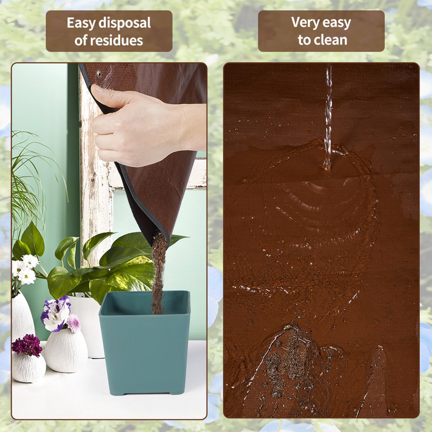 Onlysuki Large Repotting Mat folded for storage