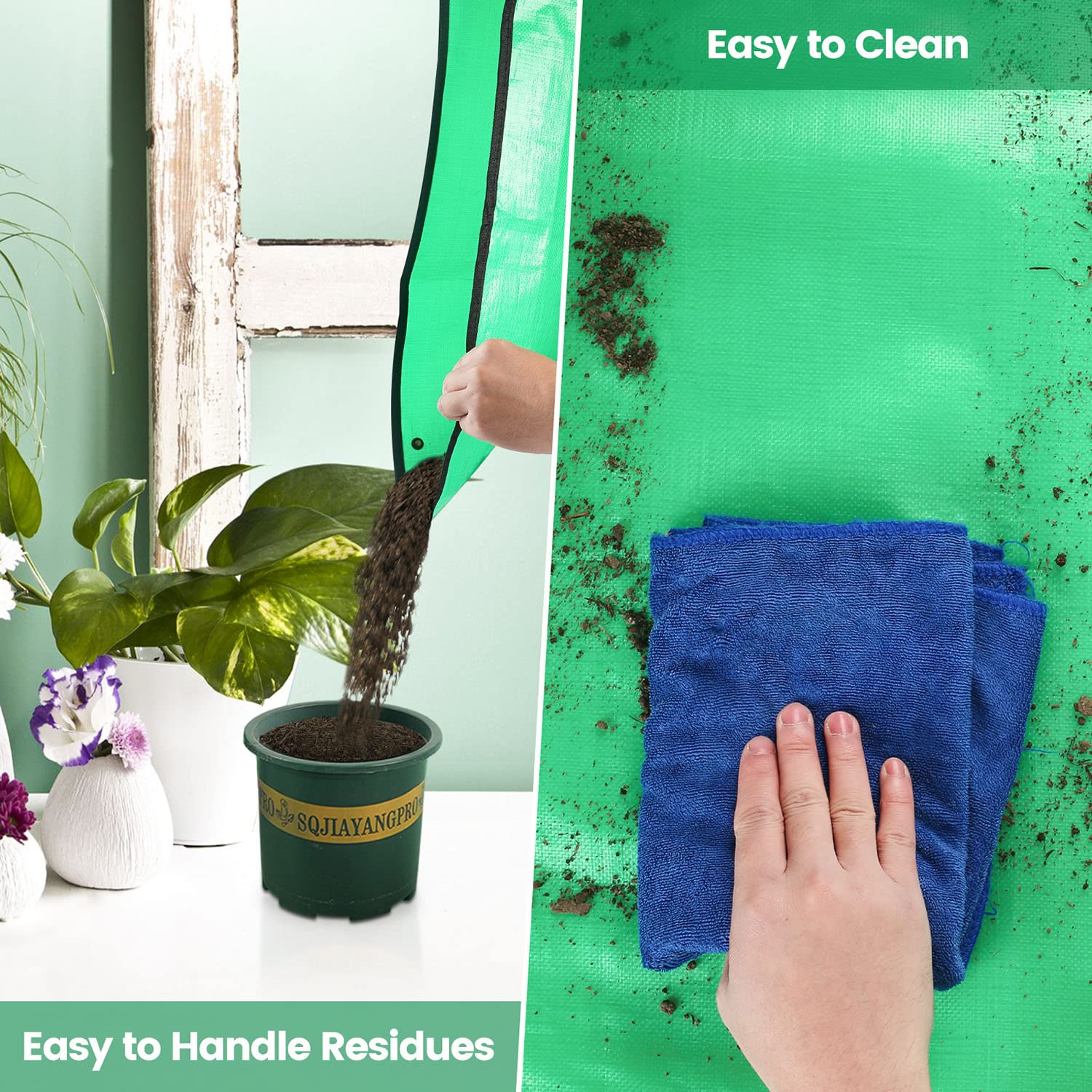 Onlysuki Potting Mat folded for storage