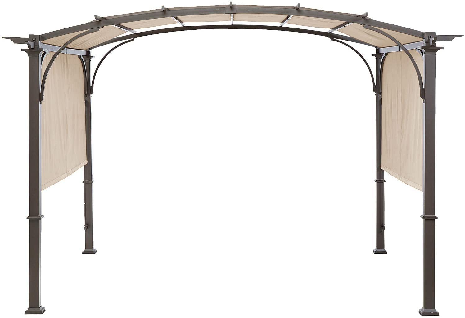 ontheway Universal Pergola Replacement Cover beige front view