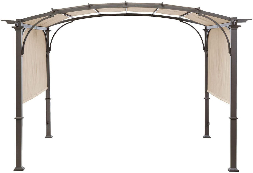 ontheway Universal Pergola Replacement Cover beige front view