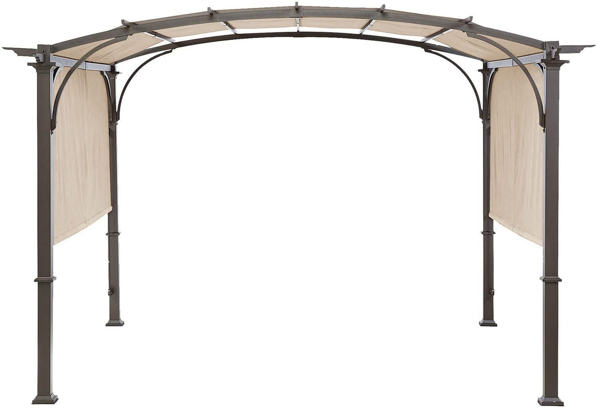ontheway Universal Pergola Replacement Cover beige front view