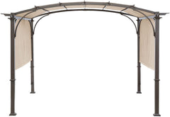 ontheway Universal Pergola Replacement Cover beige front view
