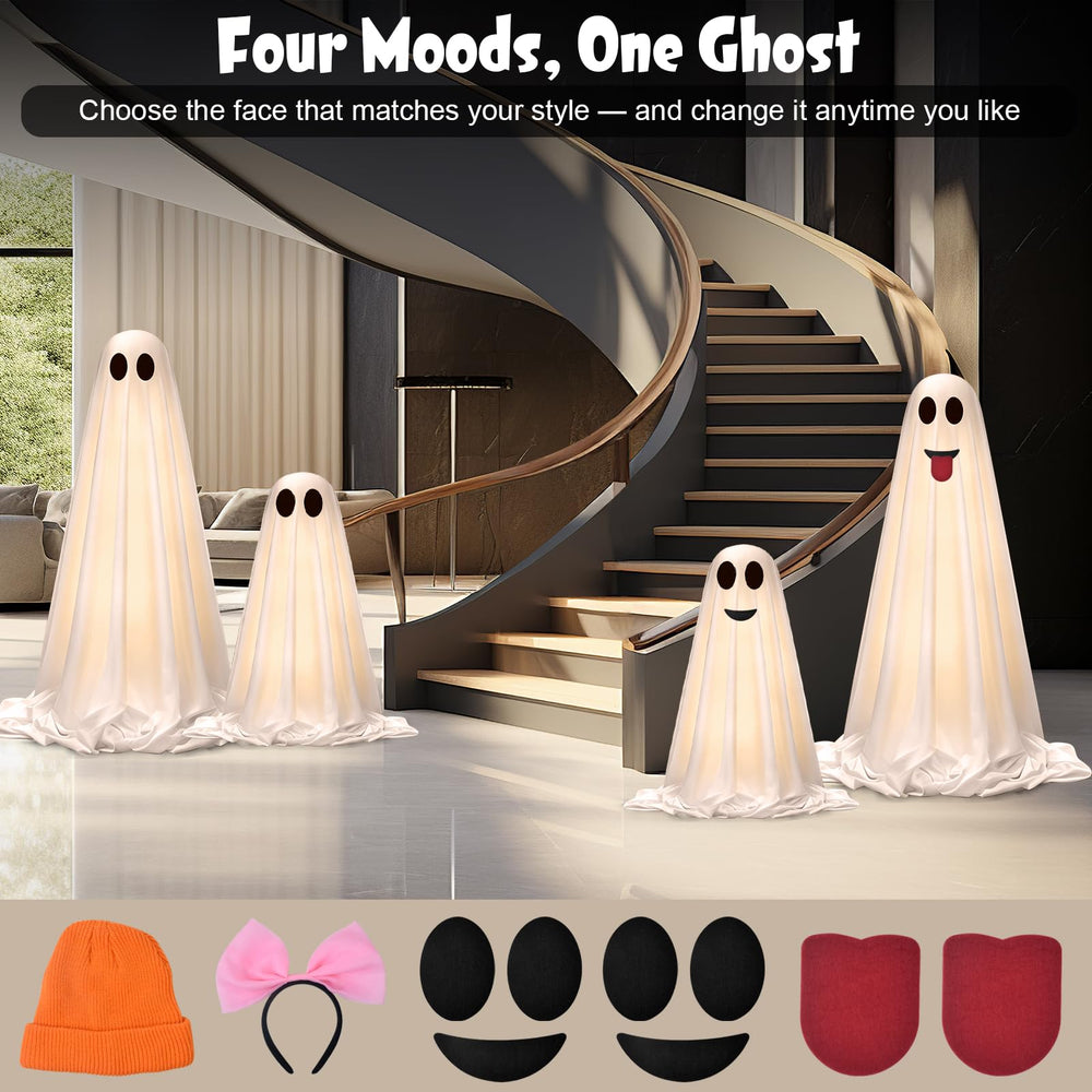 OOBILA Halloween ghost set glowing in the dark