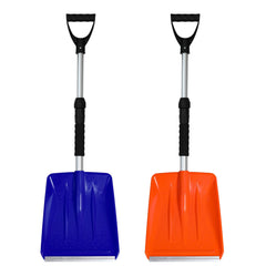 OPELETNNT Kids Snow Shovel front view with adjustable D-grip handle