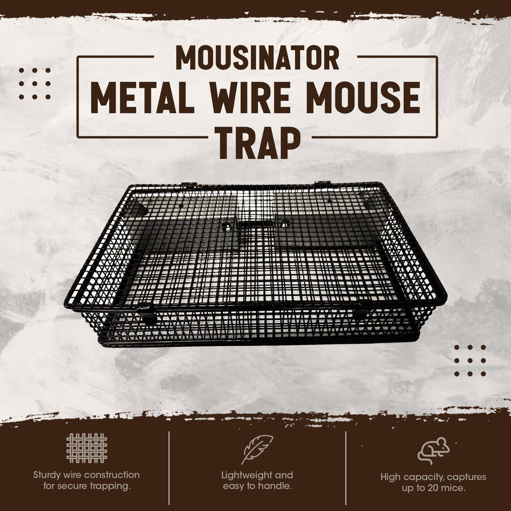 Open mesh design of Rugged Ranch Mousinator mouse trap