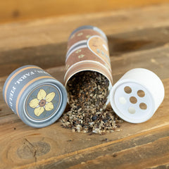 Open Mountain Valley Seed Company Wildflower Seed Shaker with seeds visible