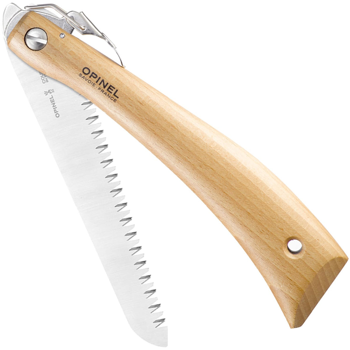 OPINEL Folding Saw No12 with 7-1/8" blade and beechwood handle