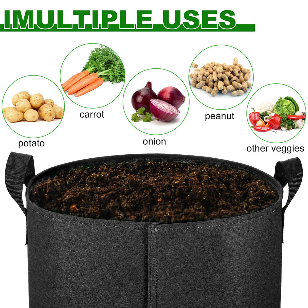 OPPOLIFE Grow Bag filled with soil and potatoes