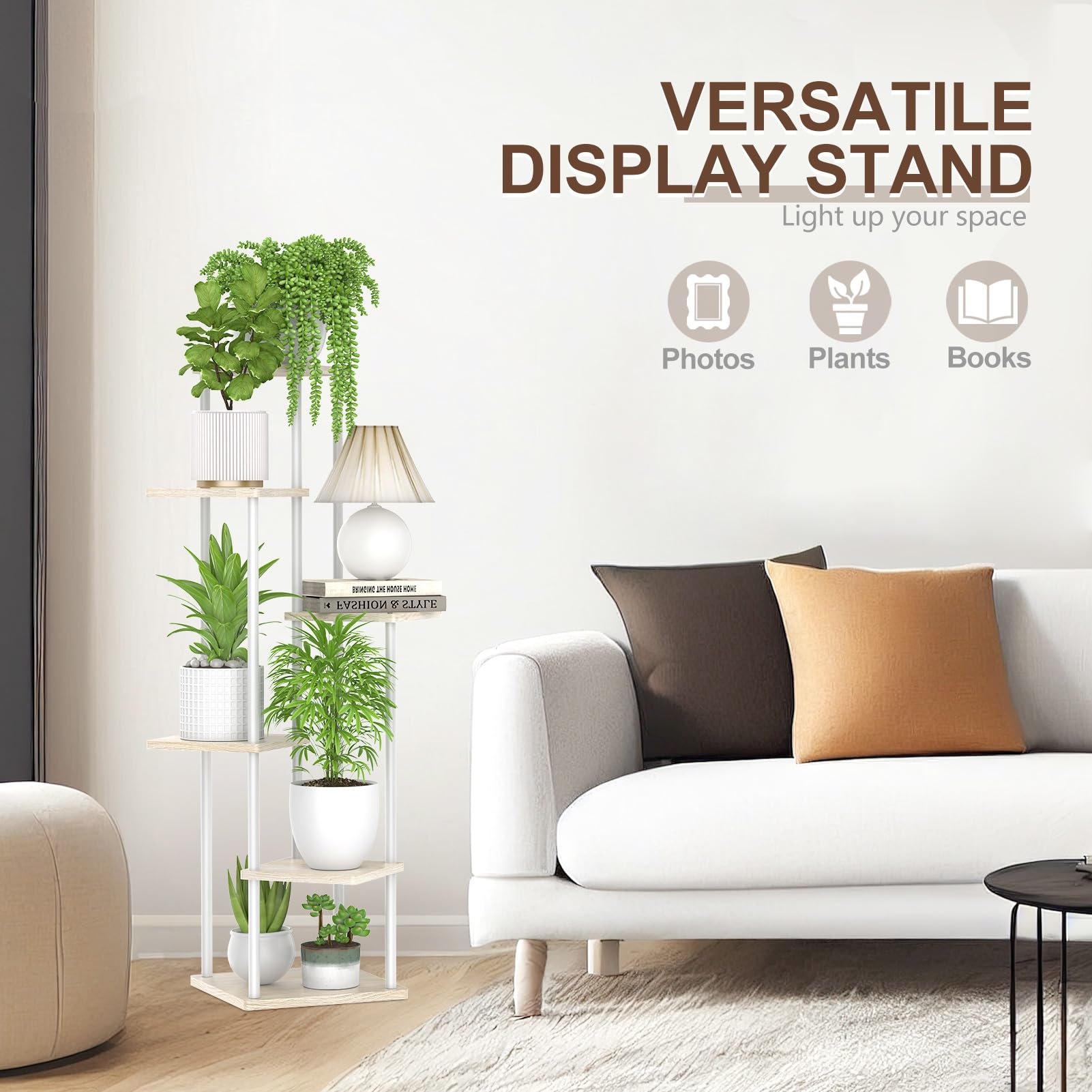 Oppro 6 Tier Tall Plant Stand assembly instructions