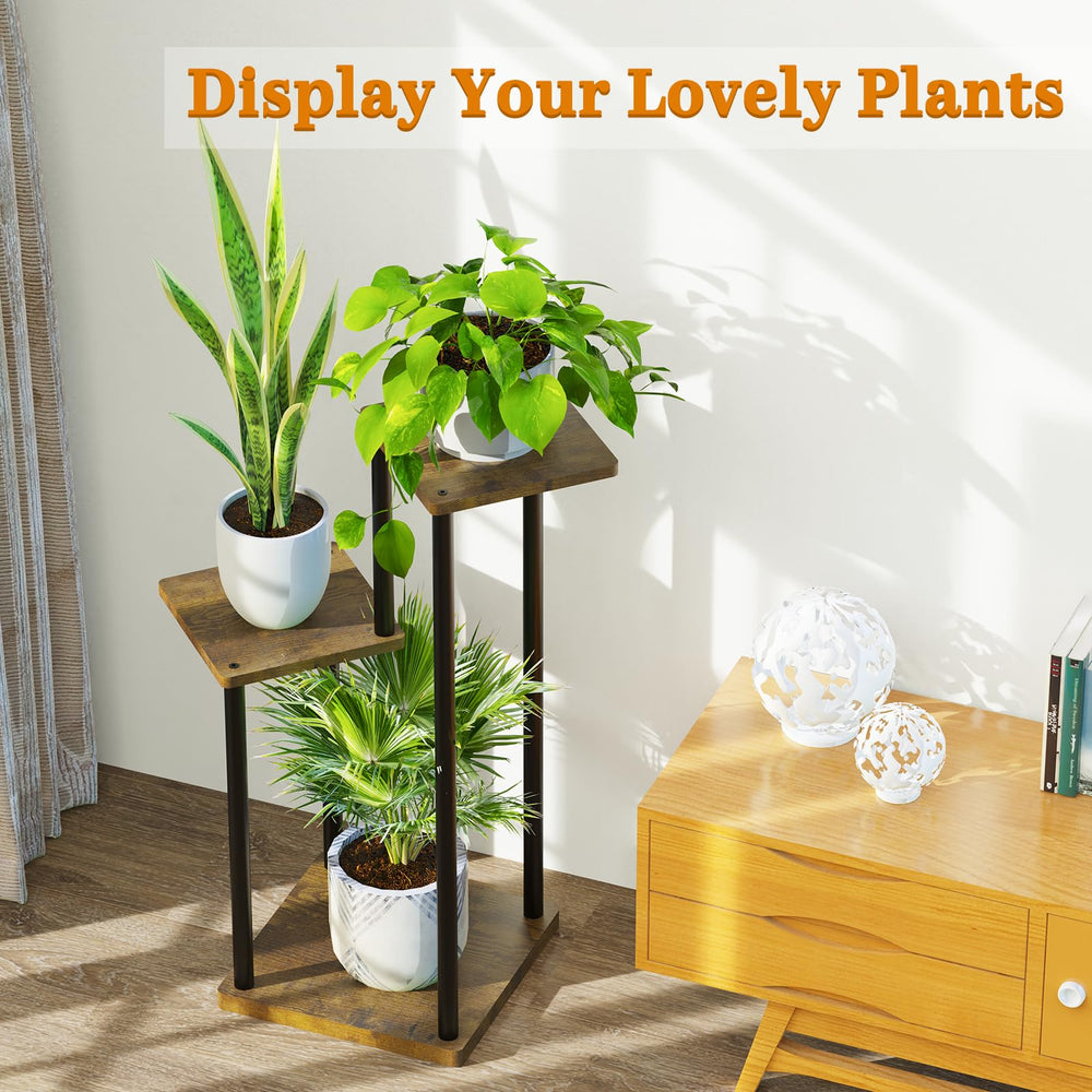 Oppro plant stand with plants on balcony