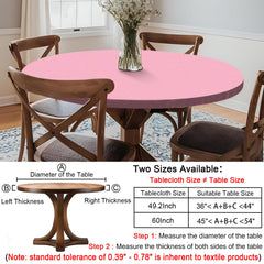 opstellen Round Tablecloth displaying vibrant floral design