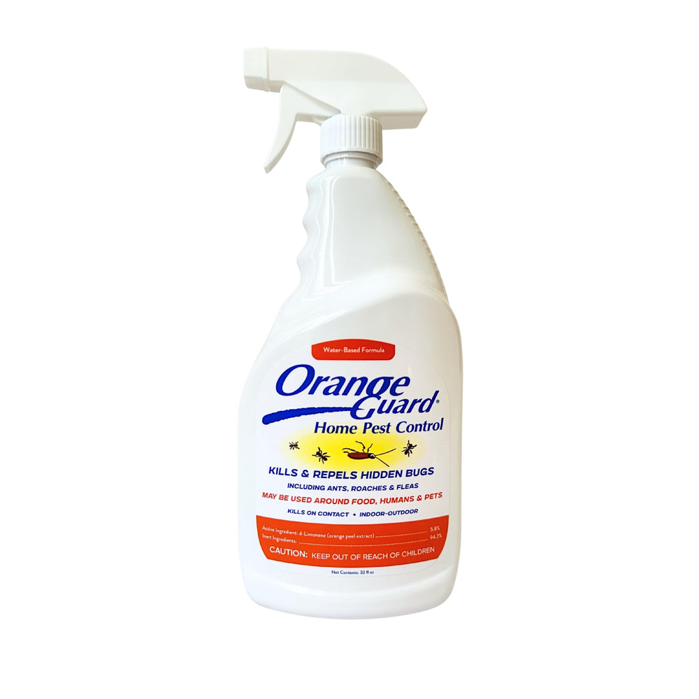 ORANGE GUARD Home Pest Control Spray 32oz clear bottle front view