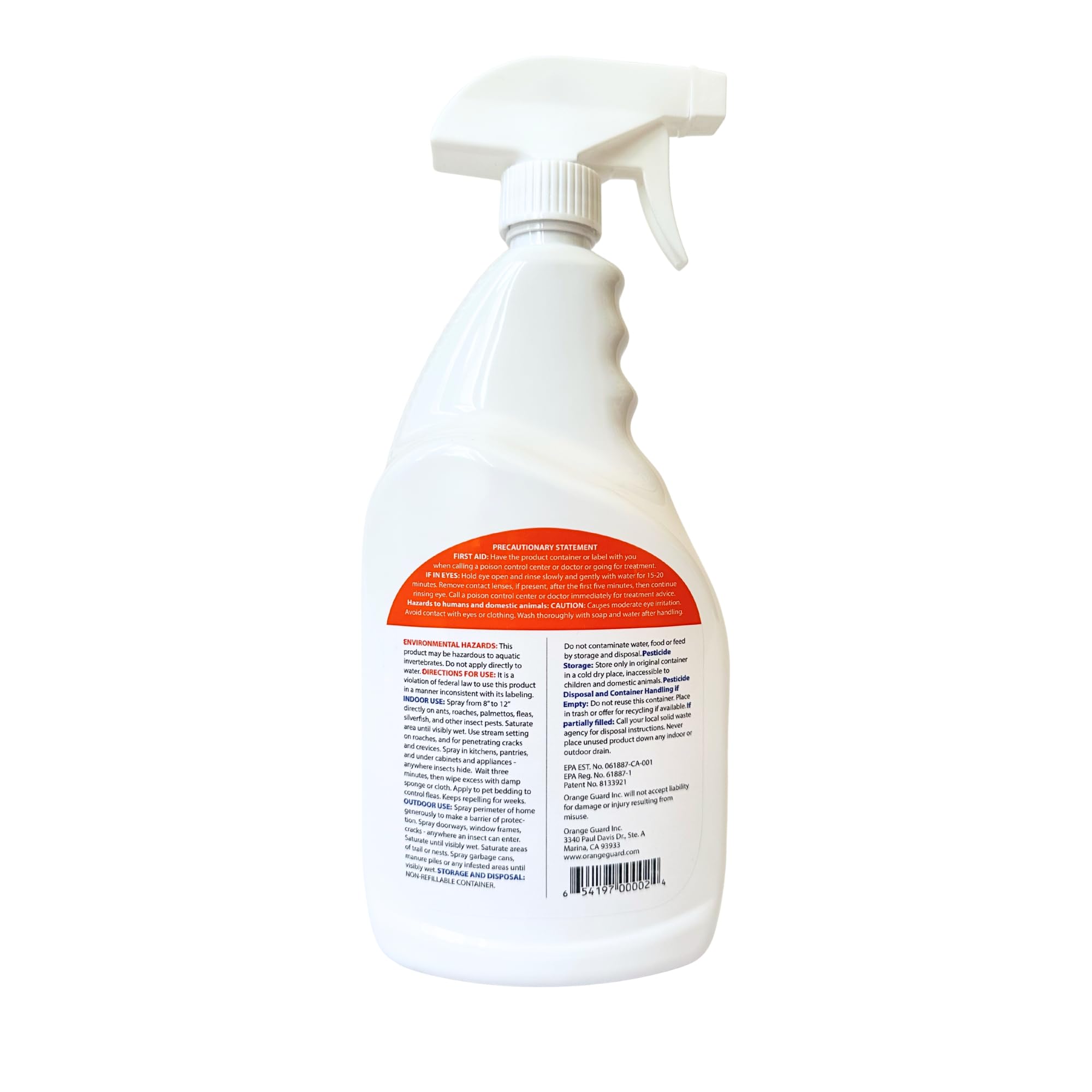 ORANGE GUARD Home Pest Control Spray 32oz in outdoor setting