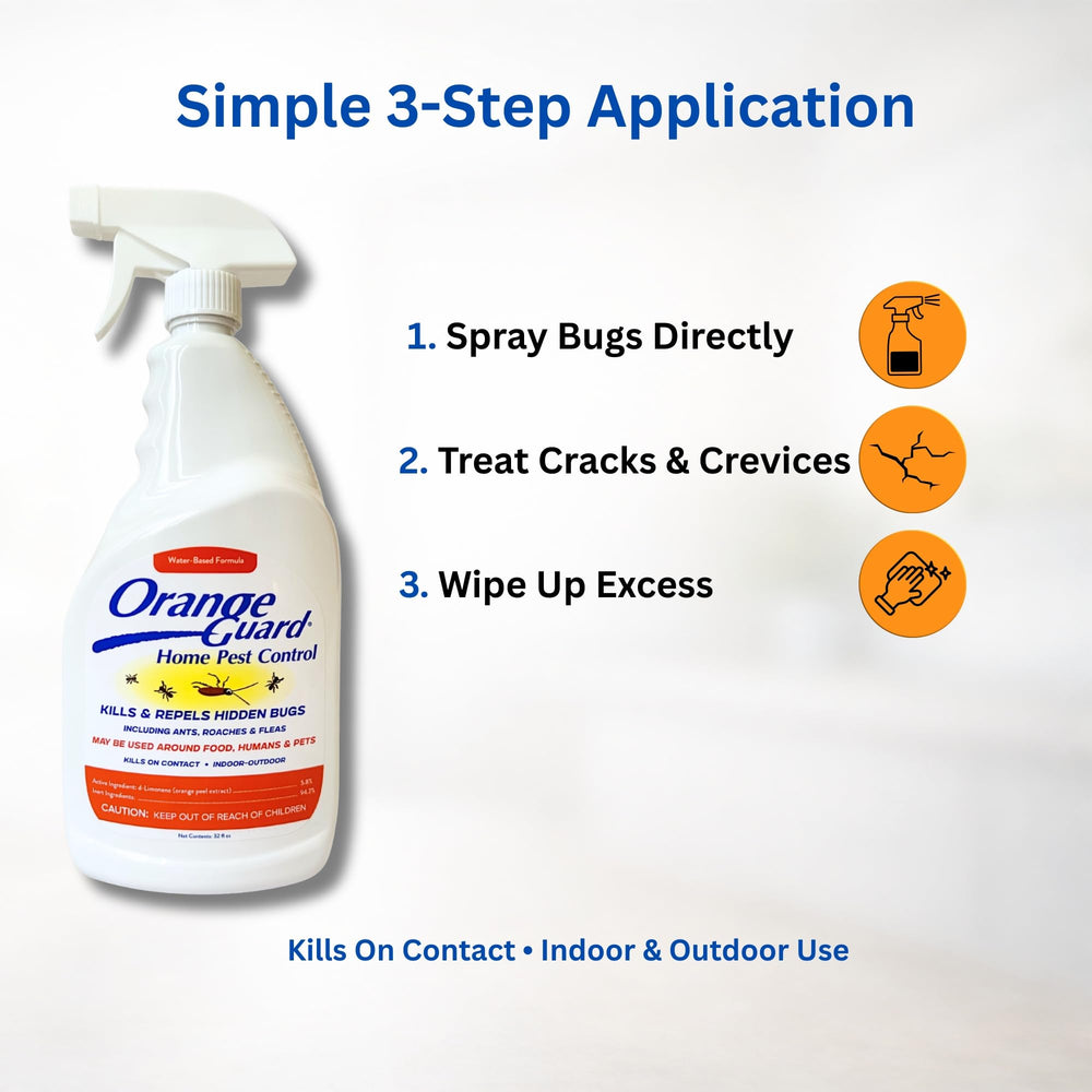 ORANGE GUARD Home Pest Control Spray 32oz with fresh oranges