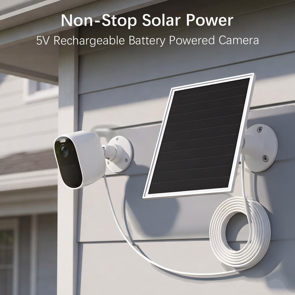 Orayafid 6W Solar Panel side view showing Micro USB and USB-C ports