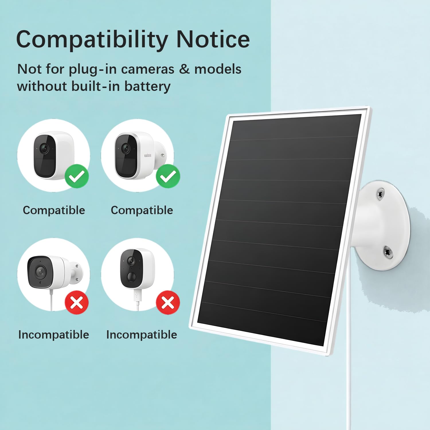 Orayafid 6W Solar Panel with included accessories and adapters