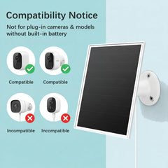 Orayafid 6W Solar Panel with included accessories and adapters