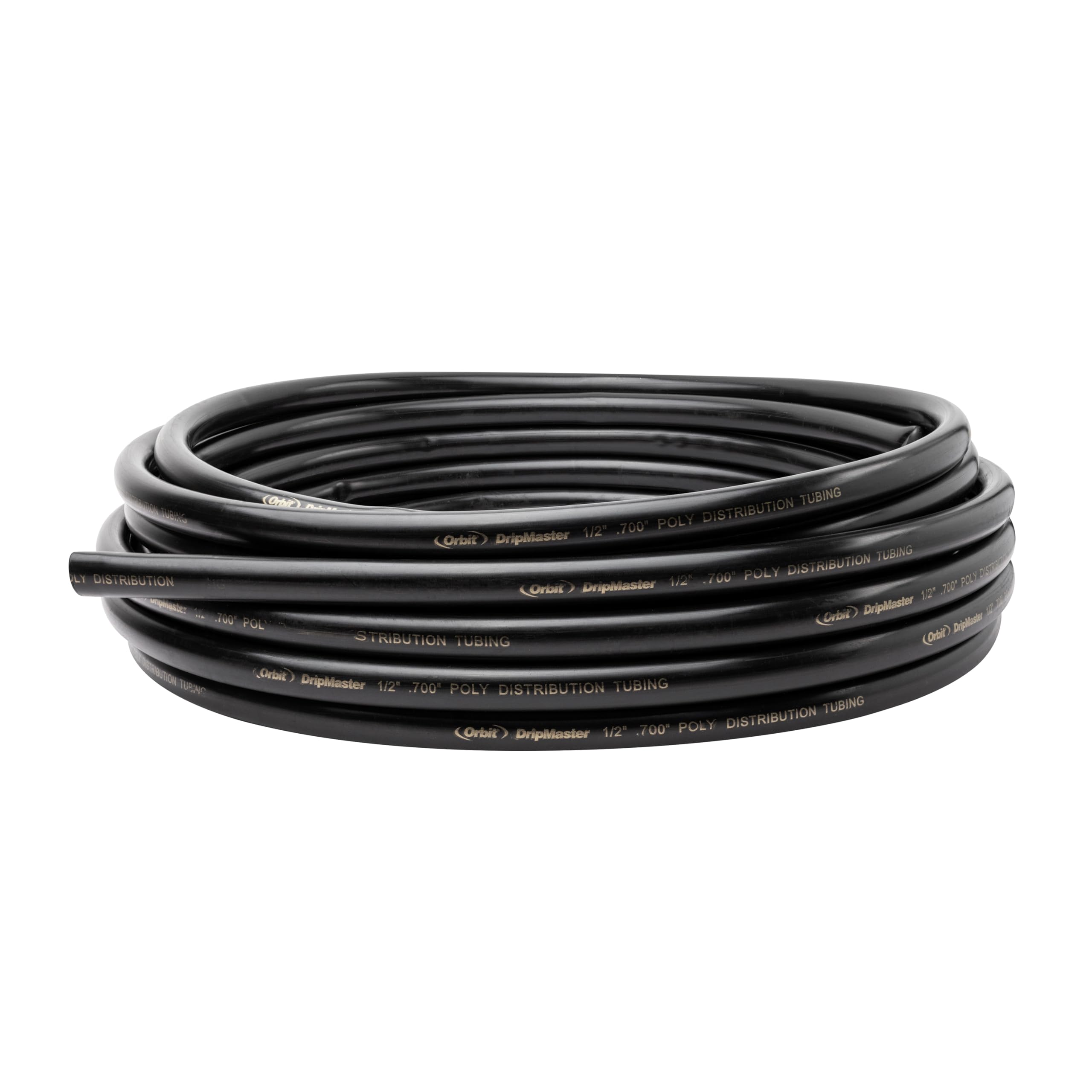 Orbit 1/2" x 100' Pro-Blend Flex Pipe black tubing front view