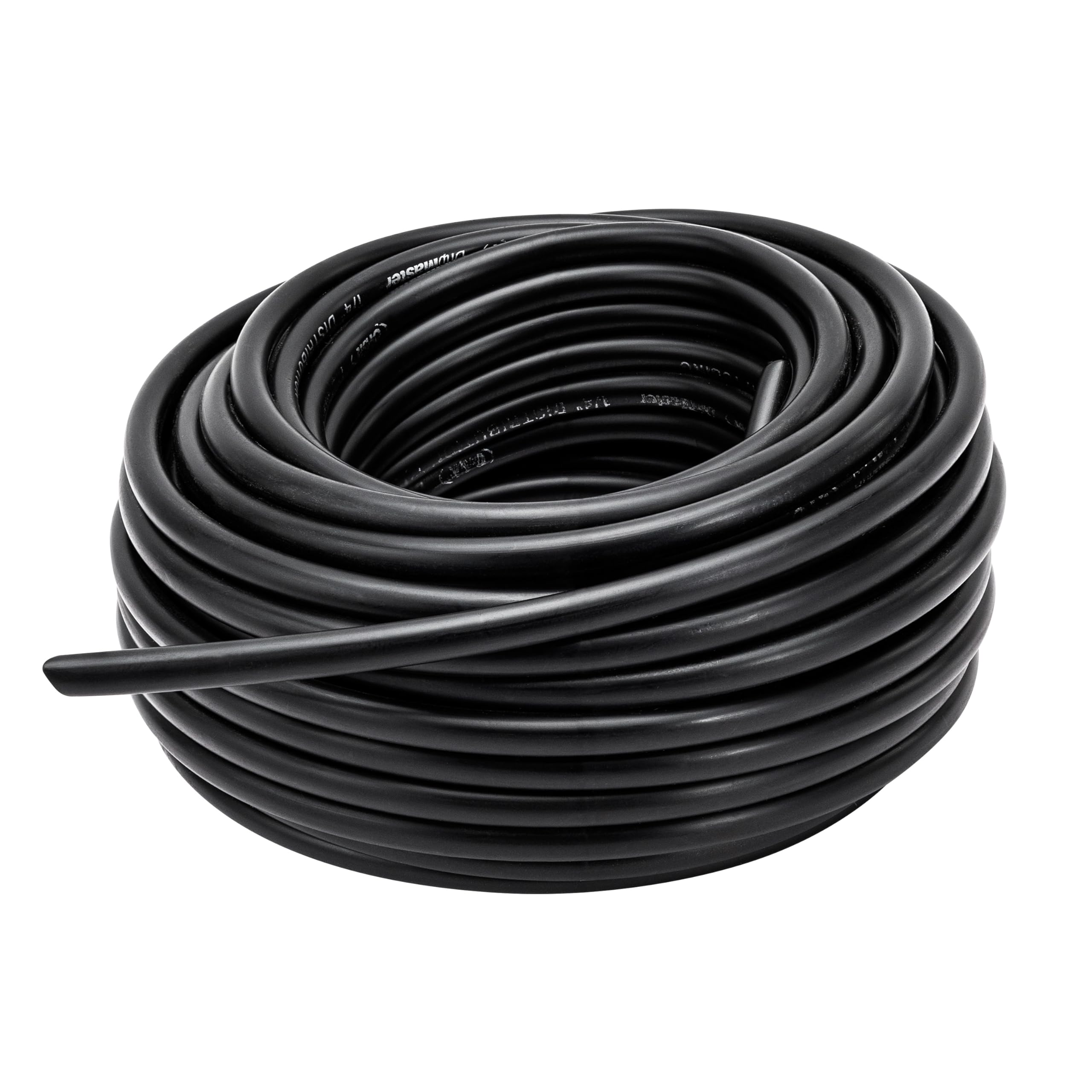 Orbit 1/4-inch x 50' black drip blank tubing front view