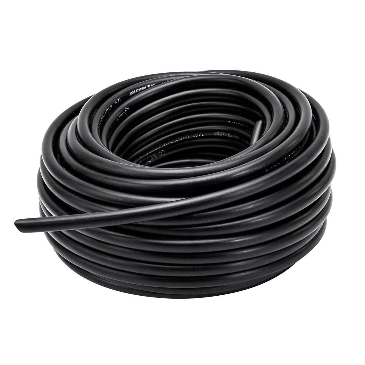 Orbit 1/4-inch x 50' black drip blank tubing front view