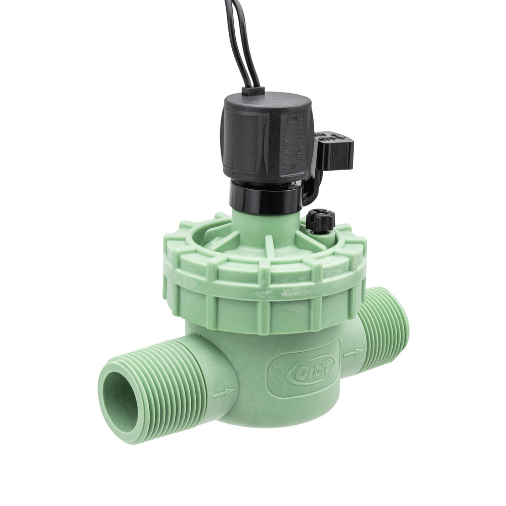 Orbit 1-Inch Jar Top Valve showing manual actuation feature