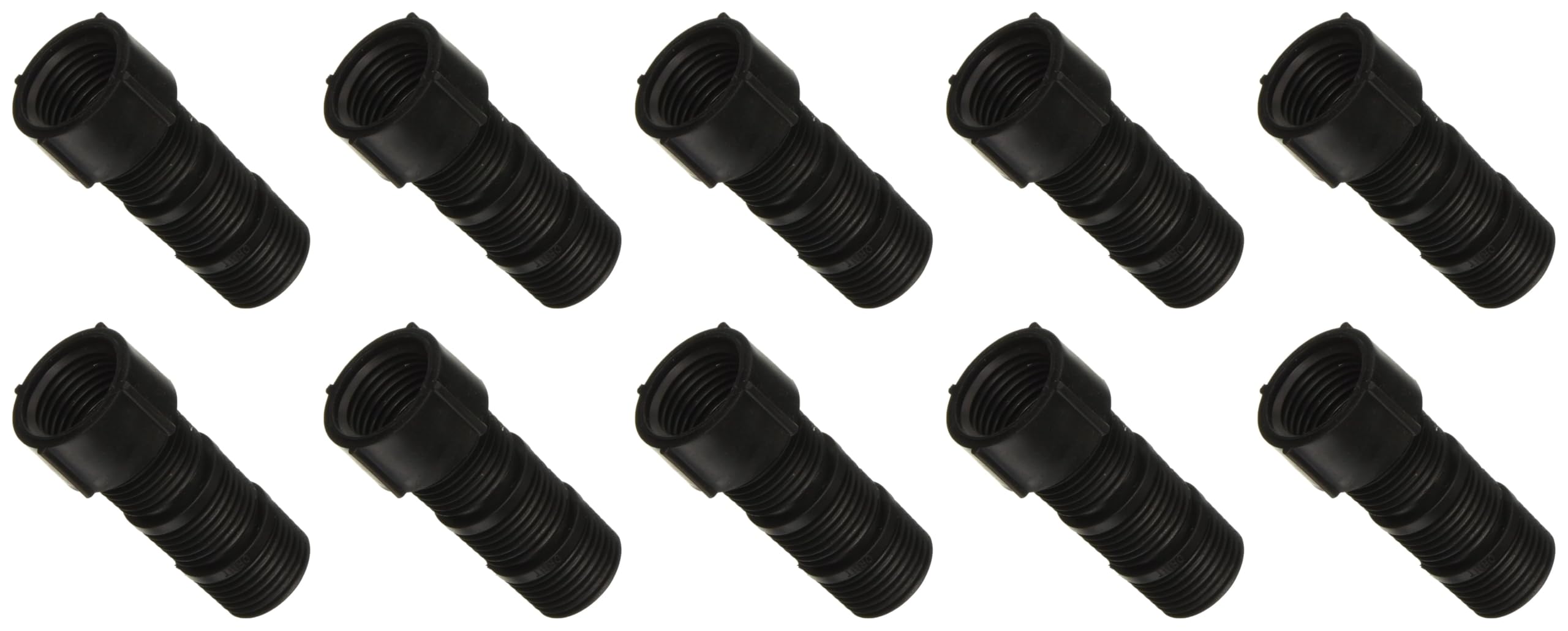 Orbit 10-Pack 1/2" x 2-1/2" Cut-Off Sprinkler Riser Extensions, black