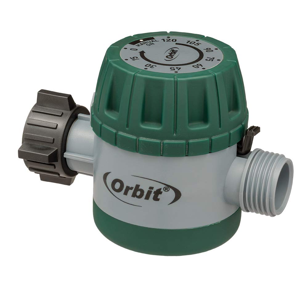 Orbit 3-Pack Mechanical Watering Hose Timer in green front view