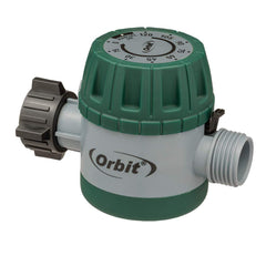 Orbit 3-Pack Mechanical Watering Hose Timer in green front view