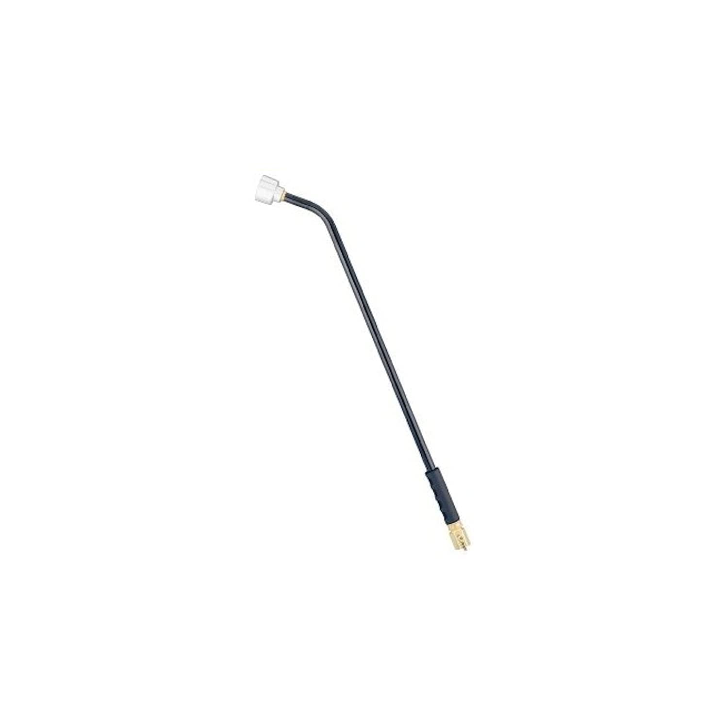 Orbit 33-Inch Shower Wand with Shut Off, Black front view