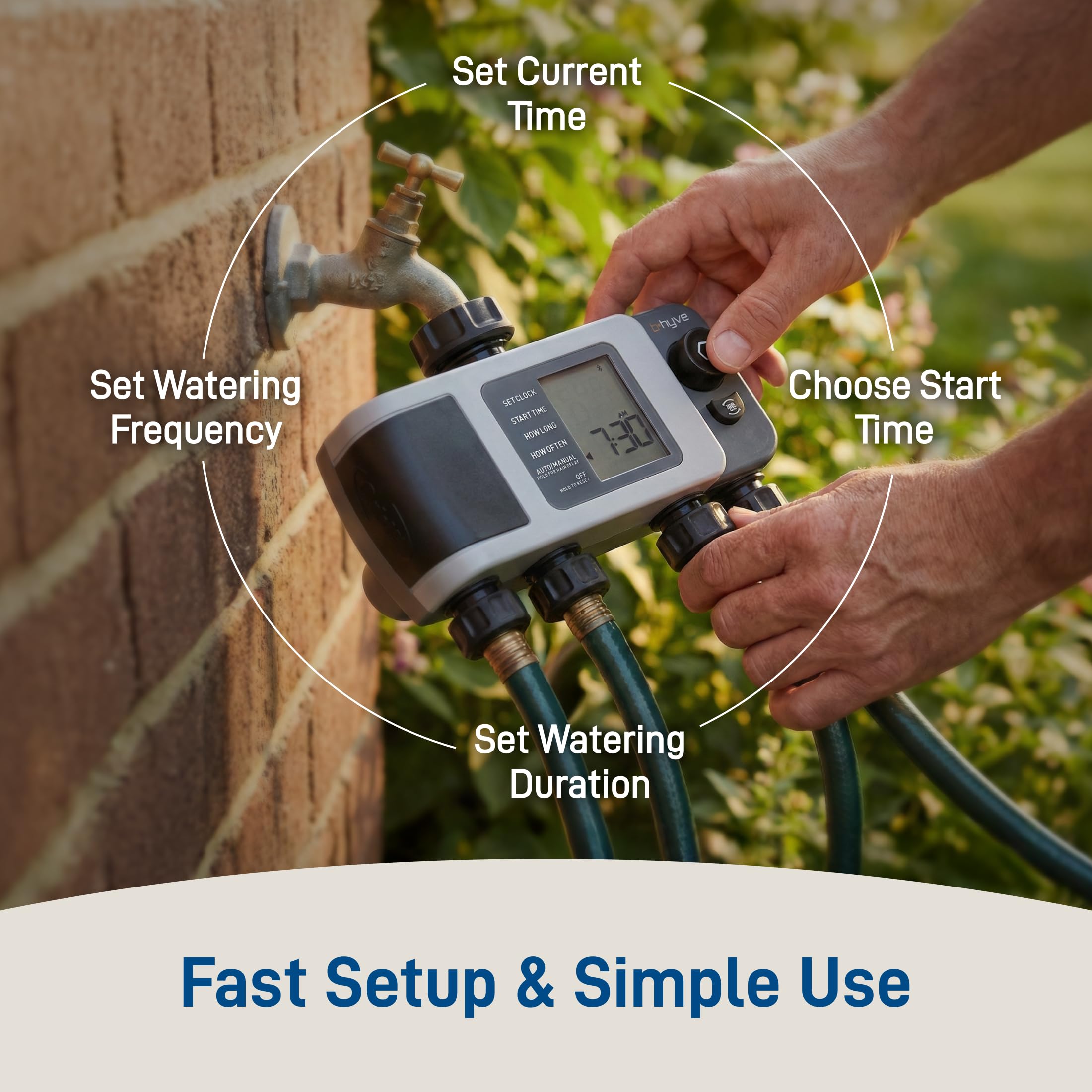 Orbit 4-Port Watering Timer specifications on the box