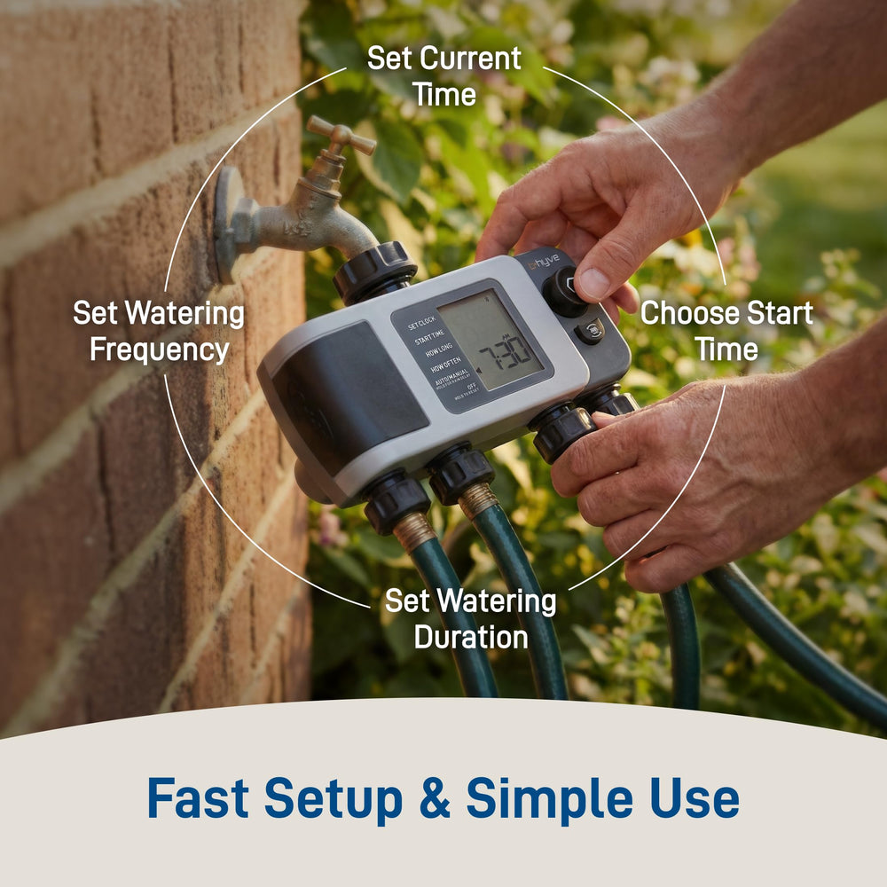 Orbit 4-Port Watering Timer specifications on the box