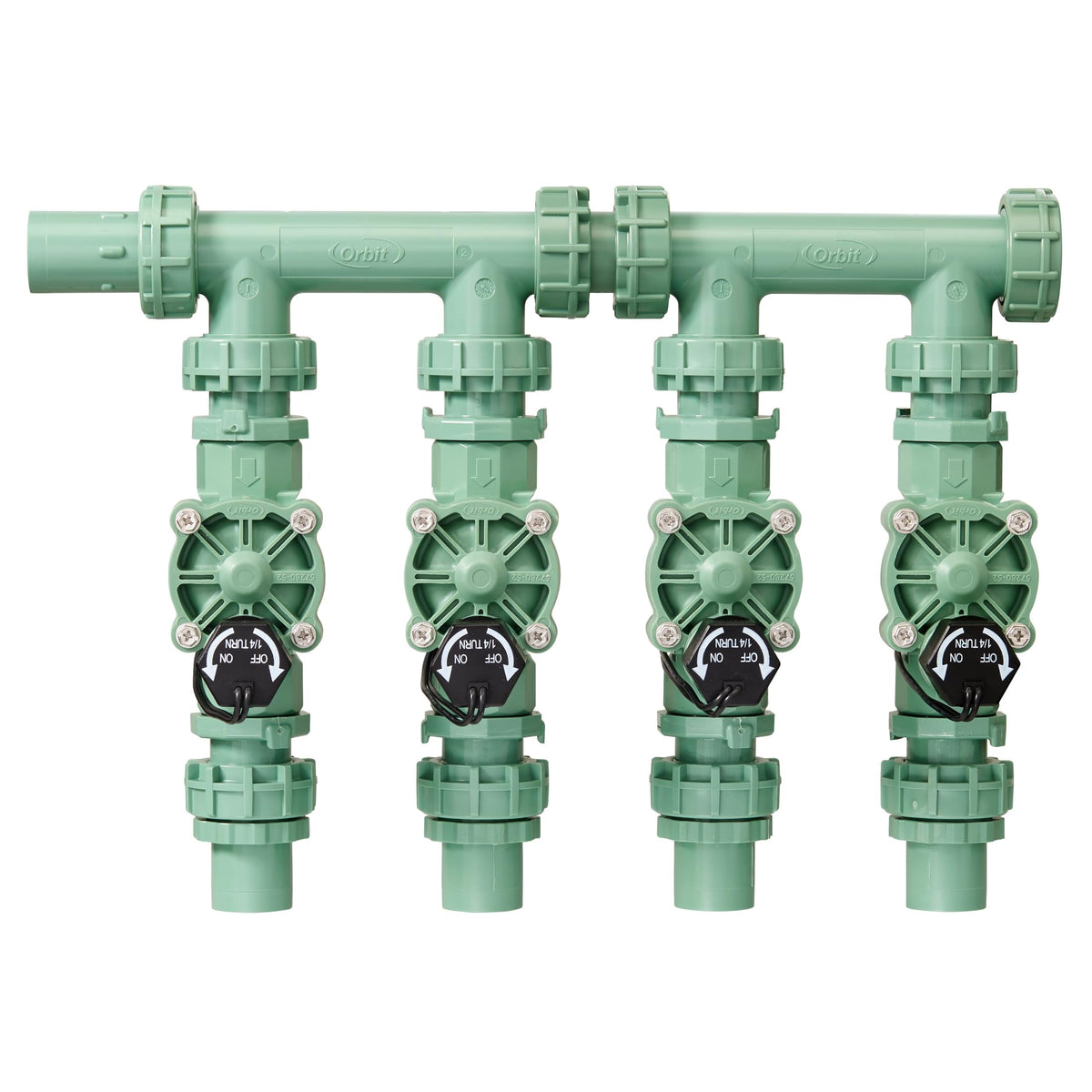 Orbit 4-Valve Heavy Duty Sprinkler Manifold front view