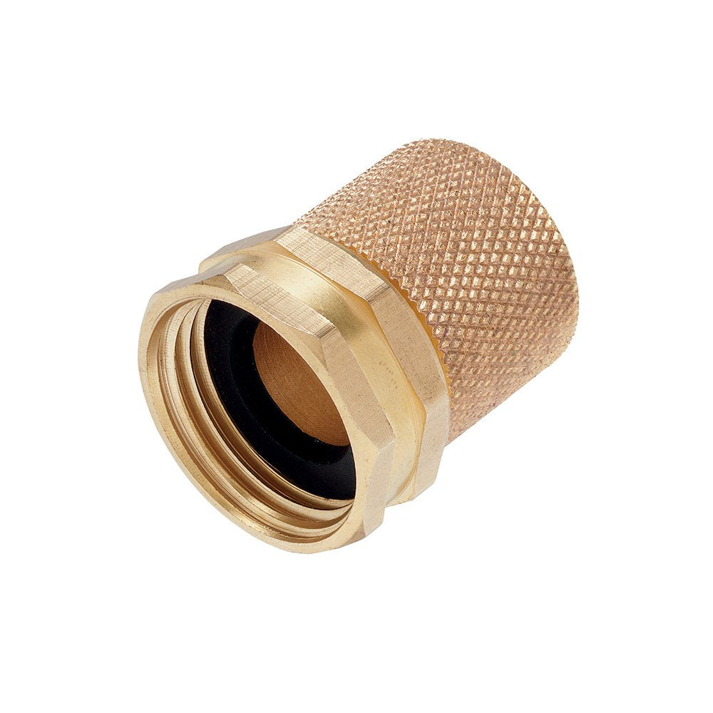 Orbit 5/8" Female Brass Hose Repair Mender front view