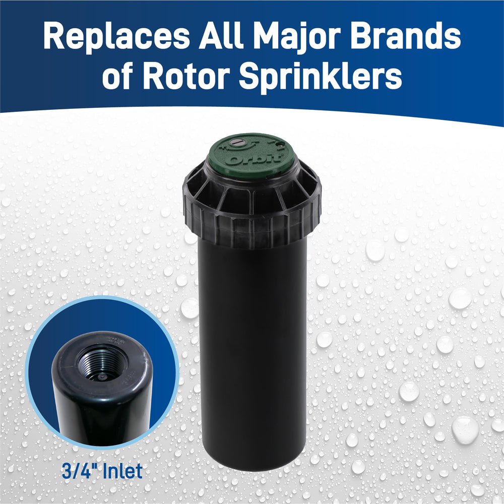 Orbit 55460 Sprinkler packaging with specifications