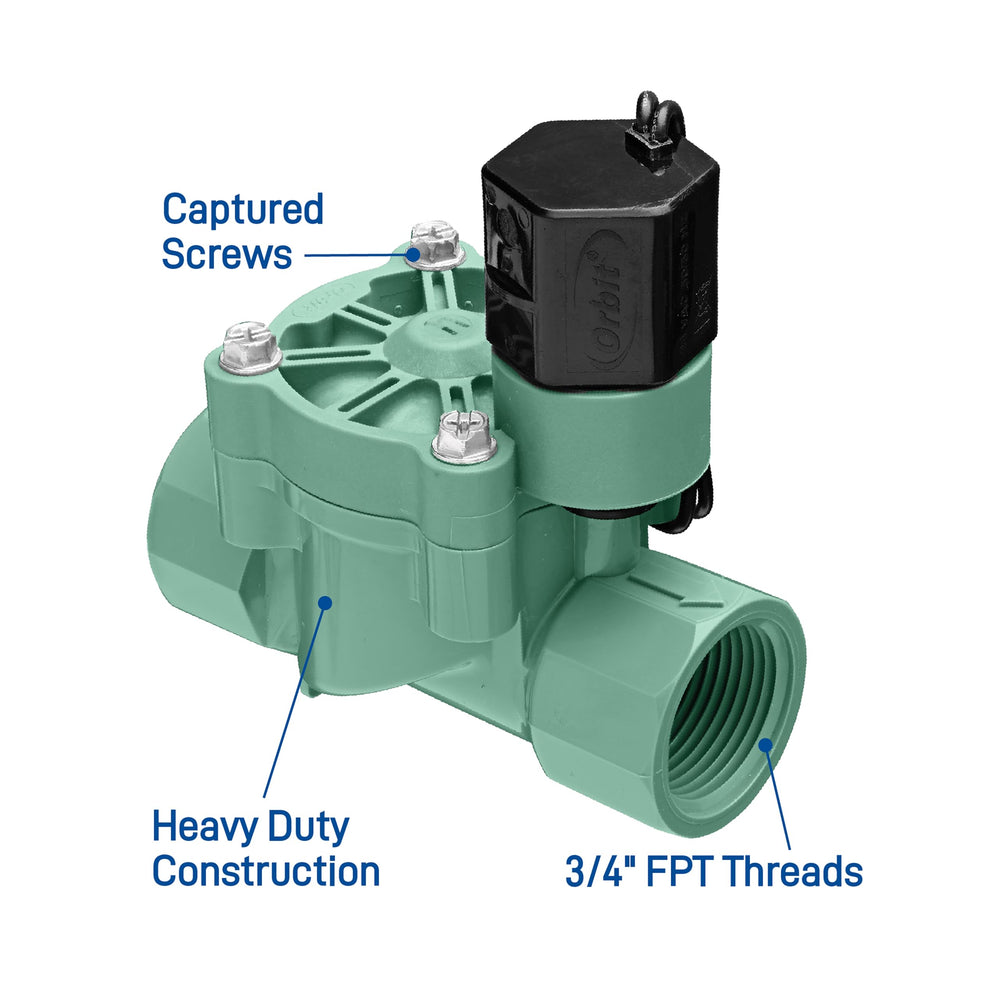 Orbit 57280 Automatic Sprinkler Valve installed in an irrigation system