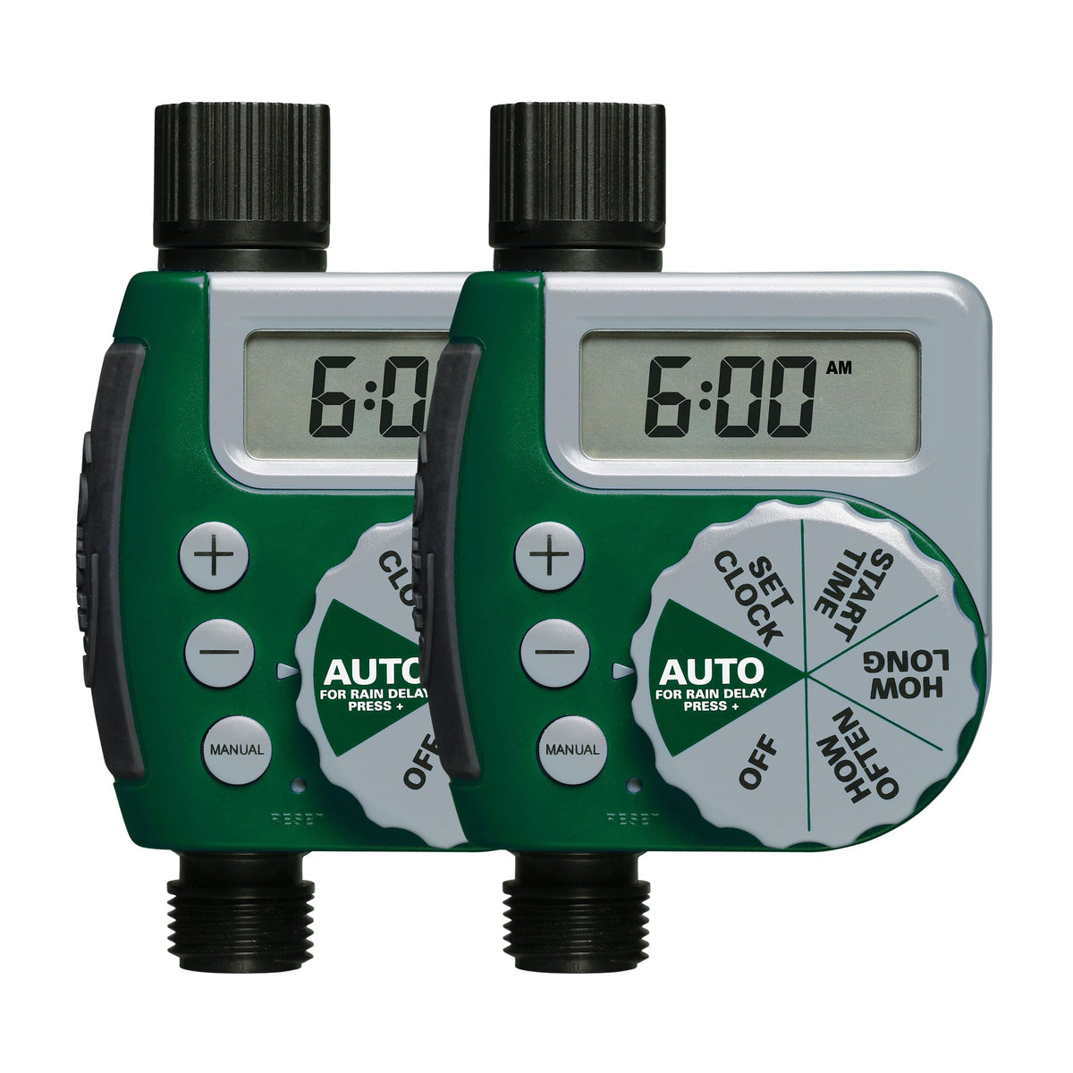 Orbit 62067 Hose Watering Timer front view with LCD screen