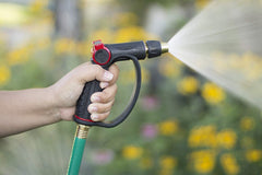 Orbit Adjustable Spray Nozzle showing thumb control feature