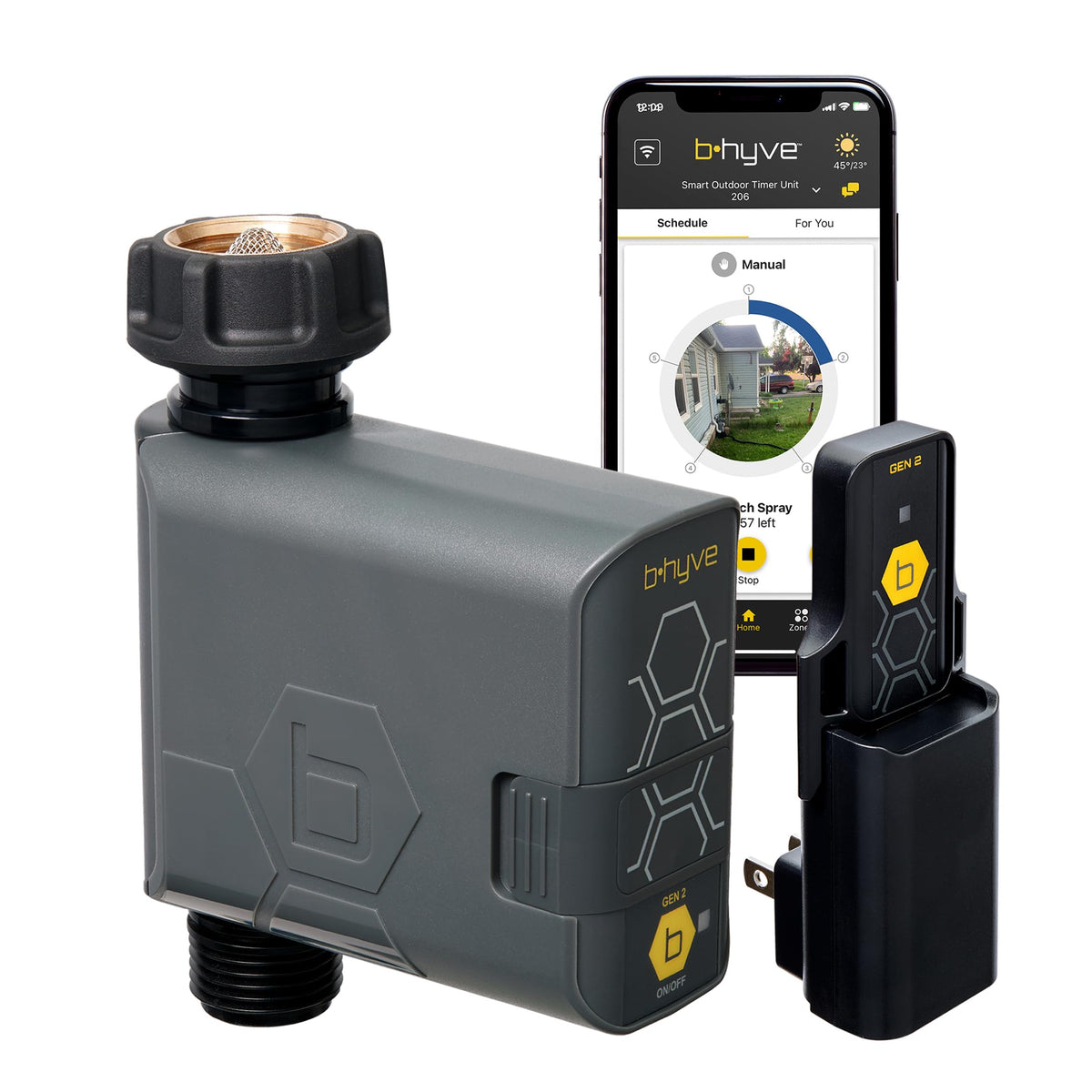 Orbit B-hyve Gen 2 Smart Hose Watering Timer front view