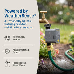 Orbit B-hyve Gen 2 Smart Timer in a garden setting