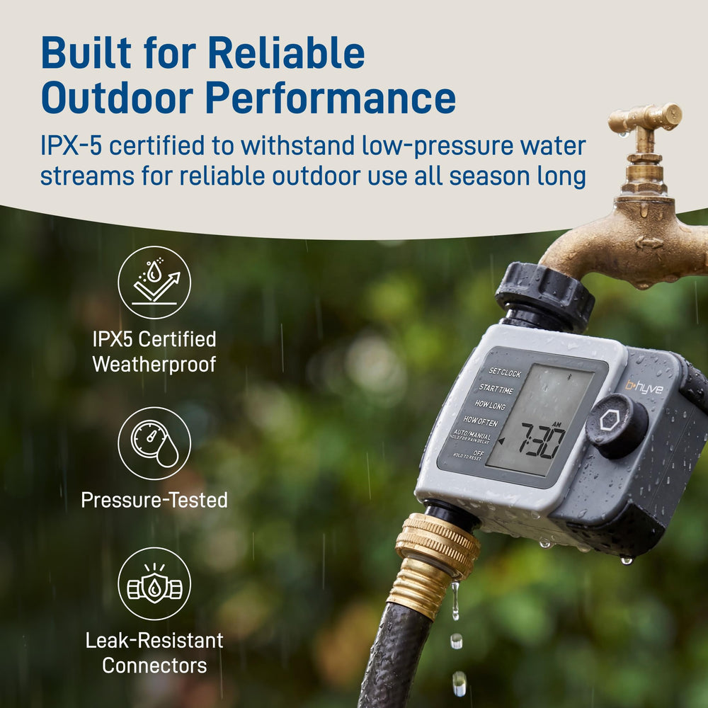 Orbit B-hyve XD Smart Hose Timer close-up of control features