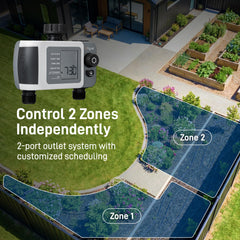 Orbit B-hyve XD Smart Hose Timer close-up of ports