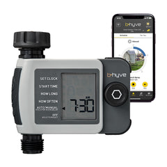 Orbit B-hyve XD Smart Hose Timer front view with control panel