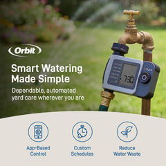 Orbit B-hyve XD Smart Hose Timer in garden setup
