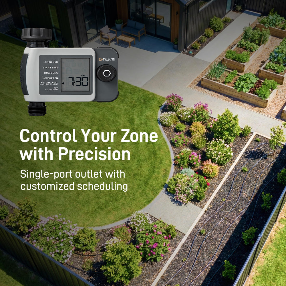 Orbit B-hyve XD Smart Hose Timer showing waterproof design