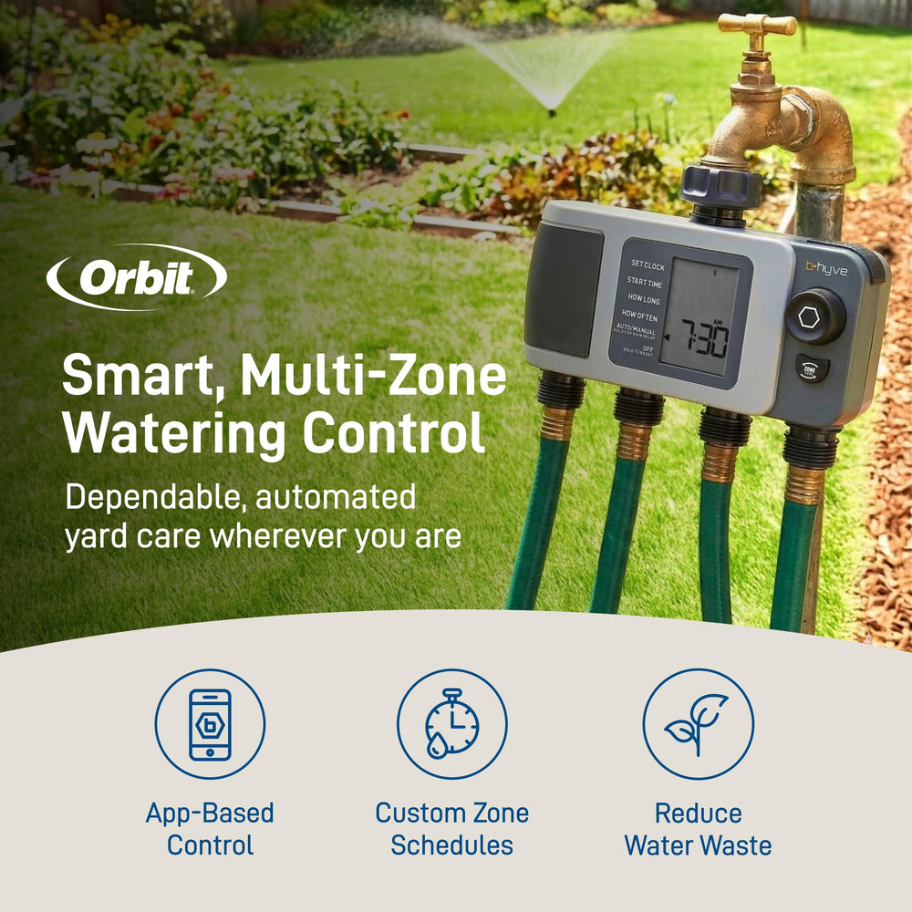 Orbit B-hyve XD Timer with four hose connections