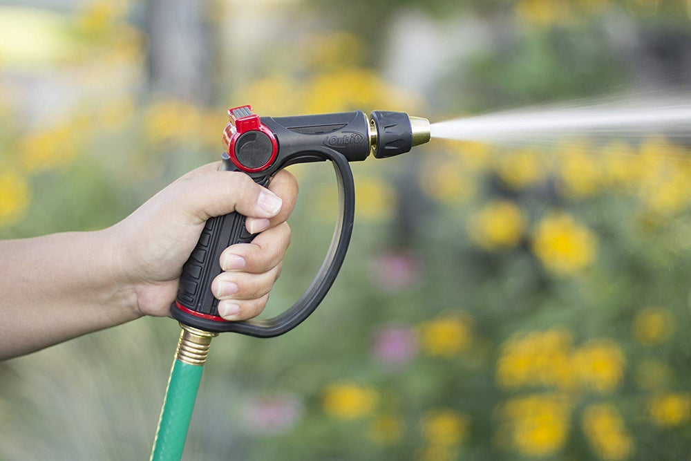 Orbit Brass Spray Nozzle with D handle for easy storage