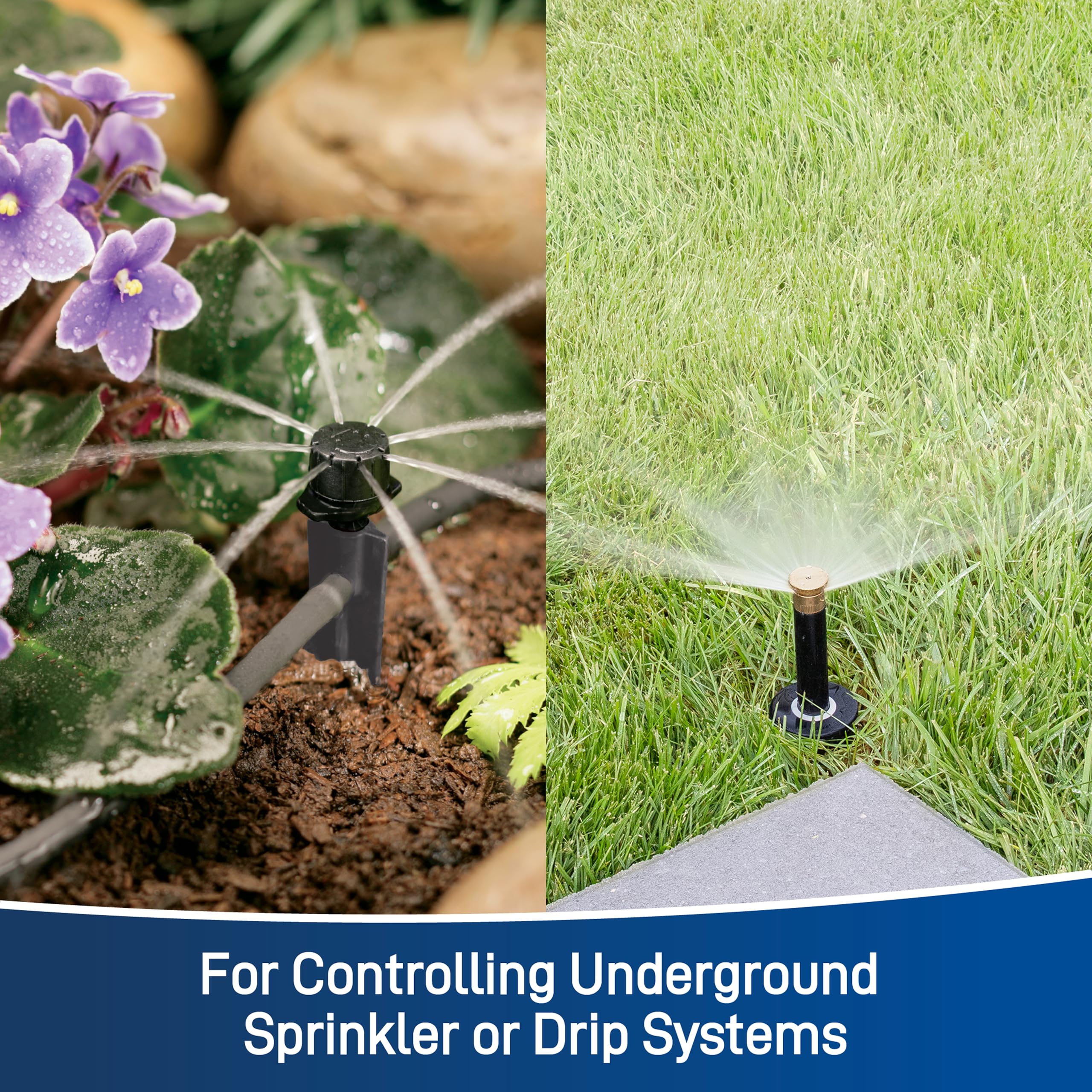 Orbit Easy Set Logic Sprinkler Controller in use outdoors