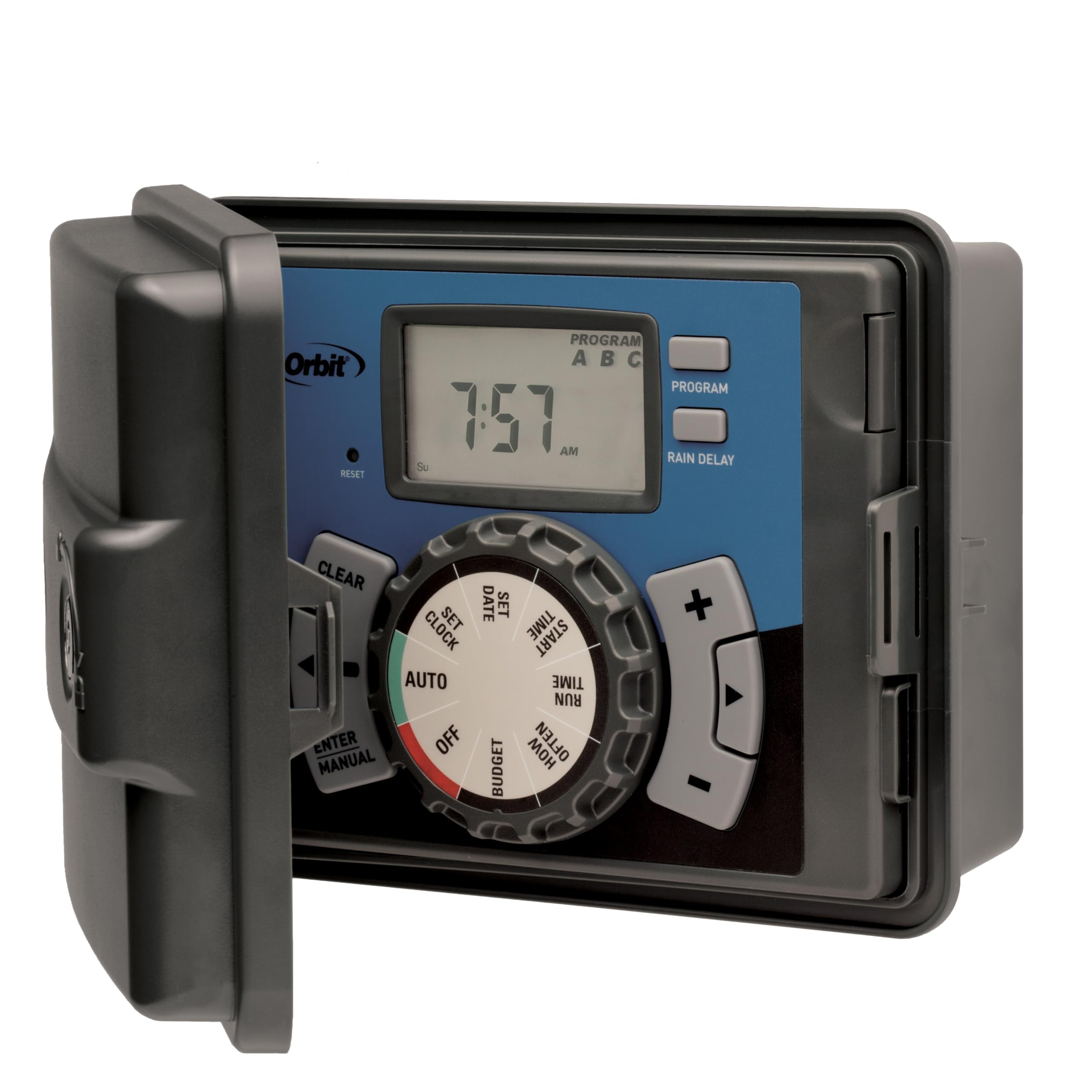 Orbit Easy Set Logic Sprinkler Timer with locking cabinet