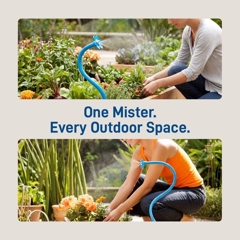 Orbit Flex Cobra Spray Mister in a garden setting