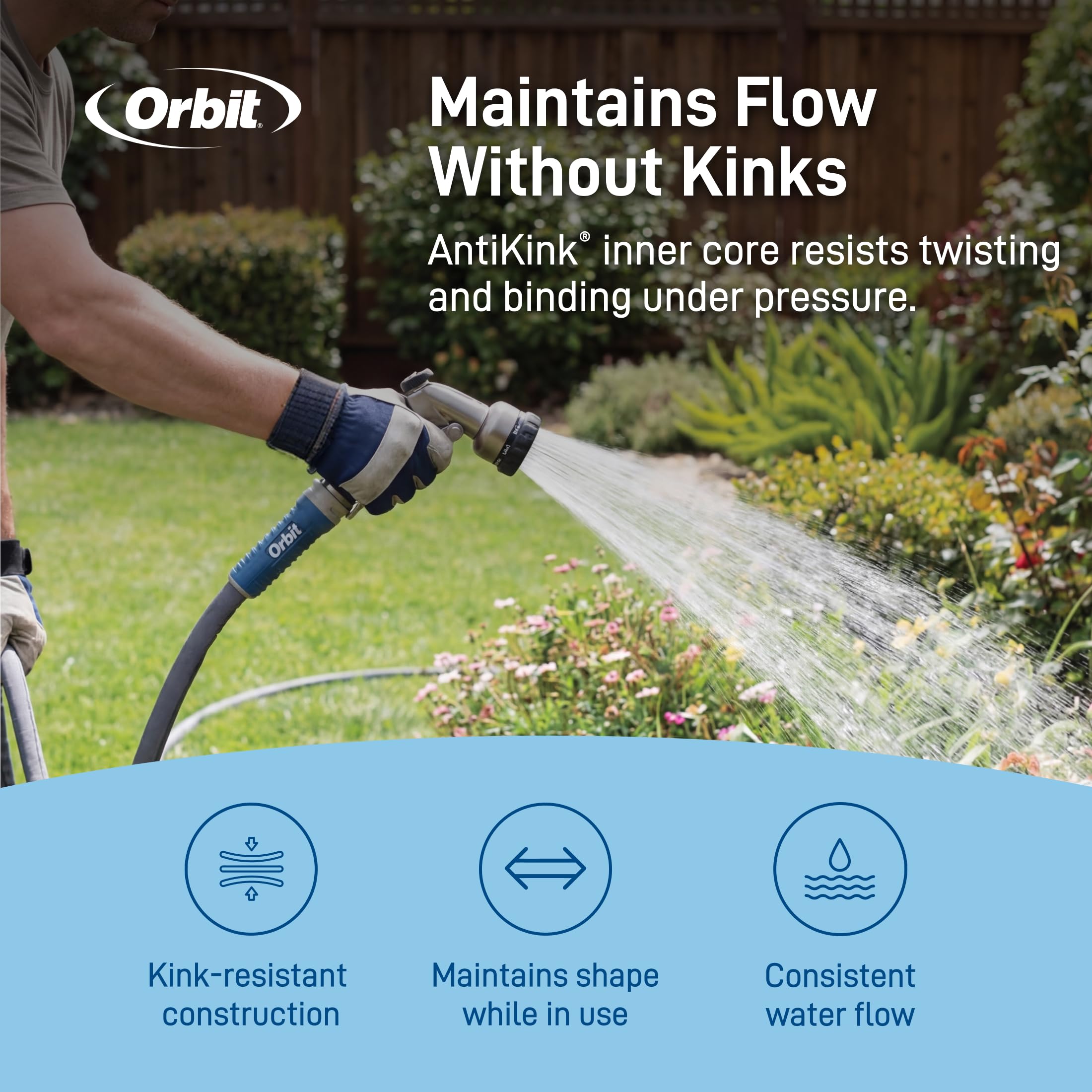 Orbit Heavy-Duty Fabric Hose with connectors